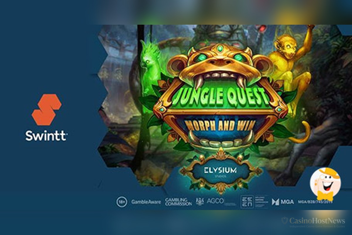 Jungle Quest Morph and Win slot official game art by Swintt and Elysium Studios