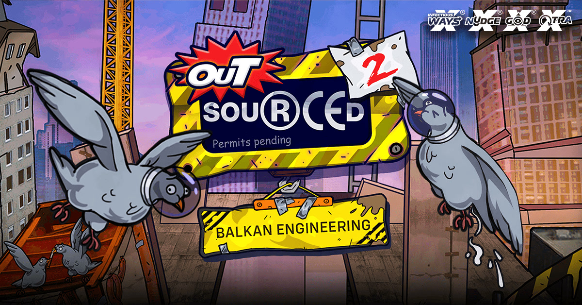Outsourced 2 - Balkan Engineering slot official game artwork by Nolimit City